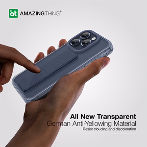 Amazing Thing Titan Pro turētāja apvalks 10FT IP156.7PTHBU Iphone 15 Pro Max tumši zila ar statīvu