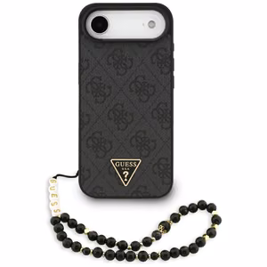 Guess 4G Strap Triangle Logo MagSafe maciņš iPhone 17 Air - melns