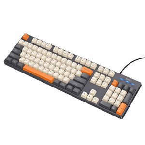 Vadu QWERTY tastatūra Hoco GM61, trīskrāsu (balta, pelēka, oranža)