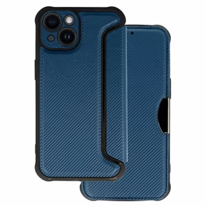 Razor Carbon Book Case for iPhone 14 navy
