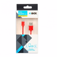 CABLE I-BOX USB 2.0 TYPE C, 2A 1M sarkans
