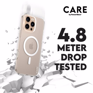 CARE by PanzerGlass Flagmanis viedtālruņa apvalks iPhone 16 Pro Max 6.9" balts/balts Magnētiskais 1340