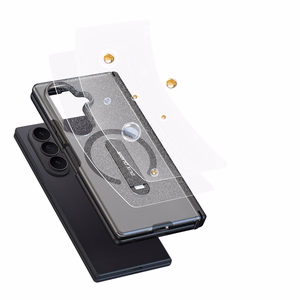 Dux Ducis Kind vāciņš modelim Samsung Galaxy Z Fold 8 Ultra / Z Fold 7, ar statīvu, saderīgs ar MagSafe – melns