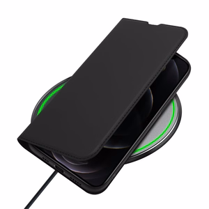 DUX DUCIS Skin Pro grāmatas stila apvalks iPhone 13 Pro melns (m)