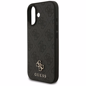 GUESS viedtālruņa apvalks IPHONE 17, saderīgs ar MagSafe GUHMP17SP4SM4MK (PU 4G Small 4G un Classic), melns