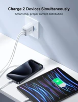 Joyroom JR-TCF15 tīkla lādētājs USB-C / USB-A 30W - balts