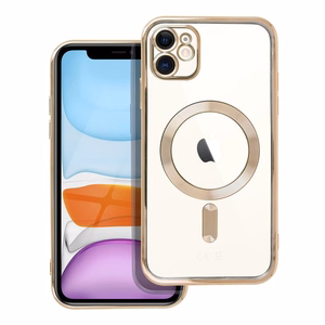 ELECTRO MAG COVER viedtālruņa apvalks saderīgs ar MagSafe iPhone 11 zelta