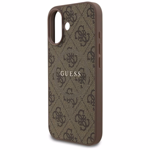GUESS viedtālruņa apvalks IPHONE 17, saderīgs ar MagSafe GUHMP17SG4GFRW (PU 4G Ring Classic Logo) brūns