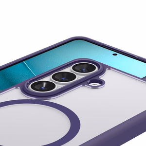 Spigen Ultra Hybrid Mag MagSafe maciņš priekš Samsung Galaxy S26+ - caurspīdīgs tumši zils