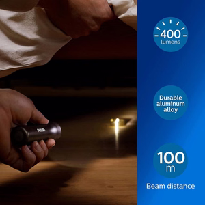 Philips SFL7000T/10 pret šļakatām izturīgs alumīnija LED lukturis, 400 lm, IPX4