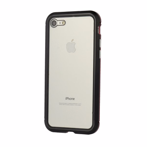 Luphie divkrāsu magnētiskais SWORD apvalks Samsung Galaxy S8 Plus melns-sarkans