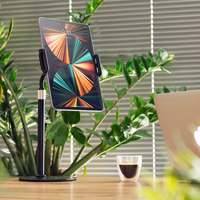 Wozinsky planšetdatora un tālruņa galda statīvs melns (WTHBK4)