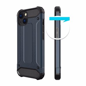 Hybrid Armor viedtālruņa apvalks iPhone 14 Plus bruņots hibrīda apvalks melns