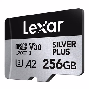 Lexar High-Performance Silver Plus microSDXC atmiņas karte 256 GB + adapteris