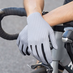 Rockbros Breathable Full Finger Cycling Gloves, Size: M - Green