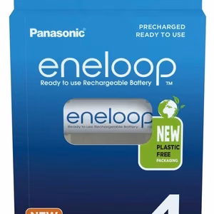 Uzlādējamas baterijas PANASONIC ENELOOP AA 2000 mAh 4 gab. (BK-3MCDE/4CP)