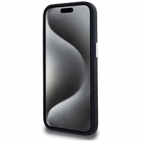 Karl Lagerfeld FW Metal Plate Magnētiskais iPhone 15 viedtālruņa apvalks - melns