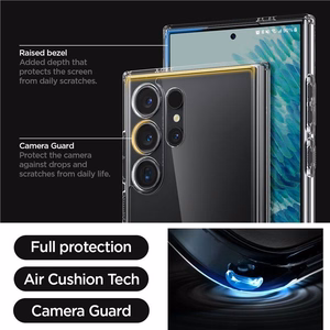 Spigen Ultra Hybrid viedtālruņa apvalks Samsung Galaxy S24 Ultra - caurspīdīgs