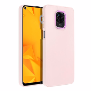 FRAME viedtālruņa apvalks XIAOMI Redmi Note 9S / 9 Pro, pūderrozā krāsā