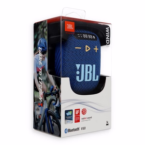 Bezvadu skaļrunis JBL Wind 3 ar stūres turētāju zils