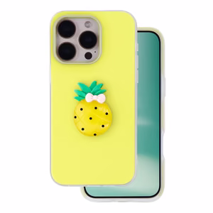 Fruit 2in1 maciņš paredzēts iPhone 16 Pro 6,3" dzeltens