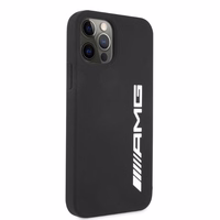 AMG silikona liels logotips apvalks iPhone 12 Pro Max - melns