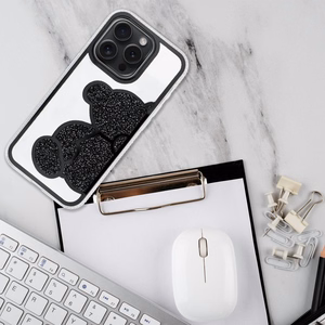 TEDDY BEAR viedtālruņa apvalks IPHONE 16 Pro melns
