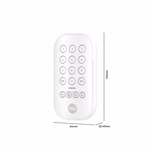 Yale viedās signalizācijas sākuma komplekts 7 vienumi - Vadības panelis, Tastatūra, Tālvadības pults, 2x Kustības sensors, 2x Loga/durvju sensors