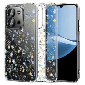 Tech-Protect FlexAir viedtālruņa apvalks Xiaomi Redmi 15C 173mm / Poco 85C 173mm - margrietiņas ar lapām