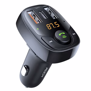 Rock Transmiter FM B301 MP3, Bluetooth - 2xUSB + Type C + micro SD - 36W black