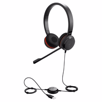 Jabra Jabra Evolve20 Stereo MS USB-A - headset, wired (melns)