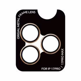 Rock Tempered stikls Pure Series Camera Lens on camera for Iphone 17 Pro/17 Pro Max (lens 3 pieces) oranžs