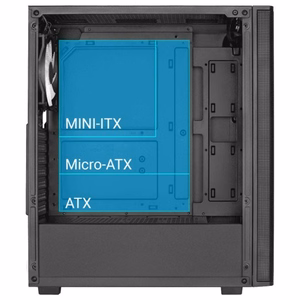 Aerocool PGS Designer-G-BK-V1 datora korpuss
