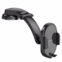 Automašīnas tālruņa turētājs Borofone BH73 (instrumentu panelis), melns