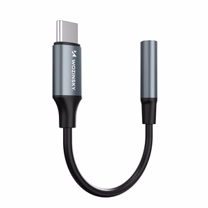 Wozinsky WACM-01 USB-C adapteris - 3.5 mm mini ligzda - melns