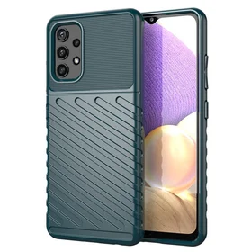 Thunder Case elastīgs izturīgs izturīgs apvalks TPU viedtālruņa apvalks Samsung Galaxy A72 4G zaļš