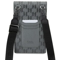 Karl Lagerfeld apvalks KLWBSAKHPCG rokassoma - sudraba Saffiano monogramma Choupette