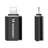 Wozinsky WALA-01 Lightning uz USB-A OTG adapteris – melns