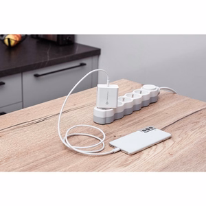 FORCELL F-ENERGY TFK-TC-45WPD ceļojumu lādētājs Type C PD QC4.0 3A 45W balts