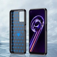 Viedtālruņa apvalks (m) Carbon Case skirtas Realme 9 Pro elastīgs bruņots (m) - melns (m)