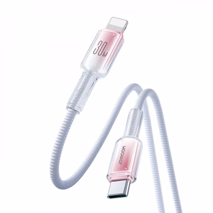 USB kabelis Joyroom S-A42 balts Type-C / Lightning 120cm (līdz 60W)