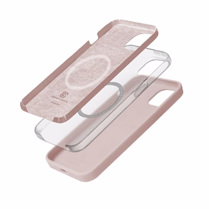Crong Color Cover Magnetic MagSafe vāciņš ierīcei iPhone 15, smilšu rozā