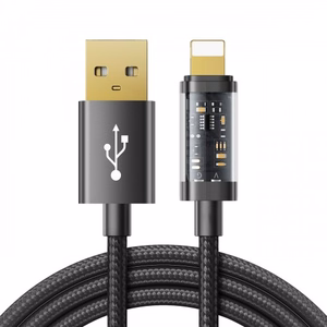 USB kabelis Joyroom S-UL012A12 melns Lightning 120cm (līdz 20W)
