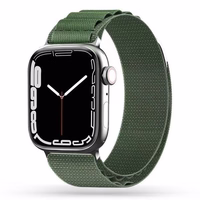 TECH-PROTECT NYLON PRO APPLE WATCH 4 / 5 / 6 / 7 / 8 / 9 / SE / ULTRA 1 / 2 (42 / 44 / 45 / 49 MM) militāri zaļš