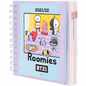 BT21 2021/2022 mācību gada kalendārs, zils