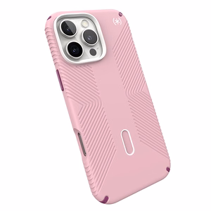 Speck Presidio2 Grip ClickLock & MagSafe vāciņš ierīcei iPhone 16 Pro Max, Wednesday Pink / Boysenberry Purple / balts