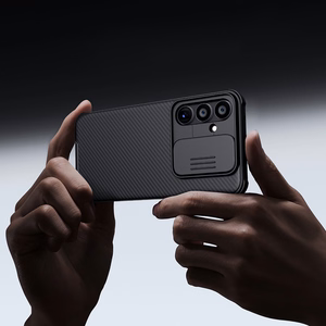 Nillkin CamShield Pro apvalks Samsung Galaxy A55 ar kameras vāciņu - melns