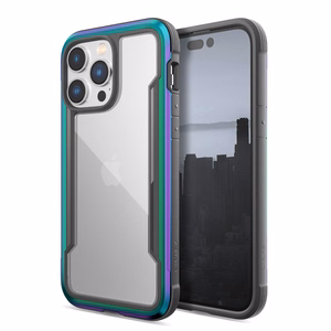 X-Doria Raptic Shield vāciņš ierīcei iPhone 14 Pro Max, alumīnija, pārbaudīts kritienā no 3 m, zaigojošs