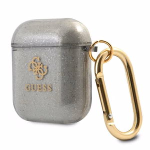 Guess GUA2UCG4GK чехол AirPods чёрный/чёрный Glitter Collection