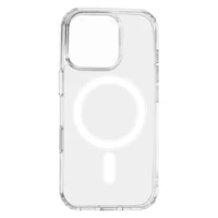 Anti Shock 1,5 mm Mag case for iPhone 16 Pro 6,3" transparent big hole + button